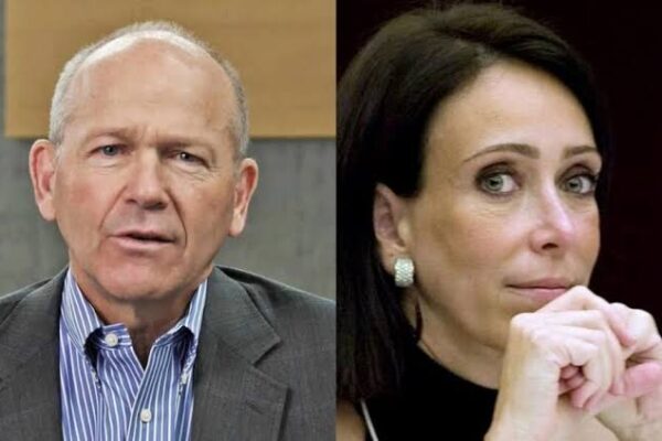Dave Calhoun and María Asunción Aramburuzabala