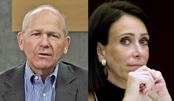 Dave Calhoun and María Asunción Aramburuzabala